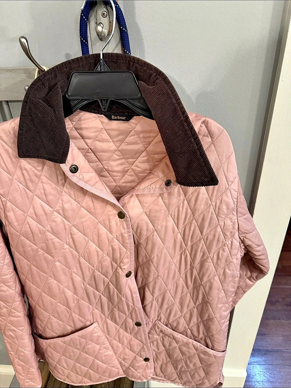 Barbour Deveron Quilted Jacket Pink US 12